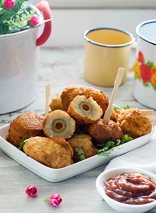 Stuffed Fried Olives 